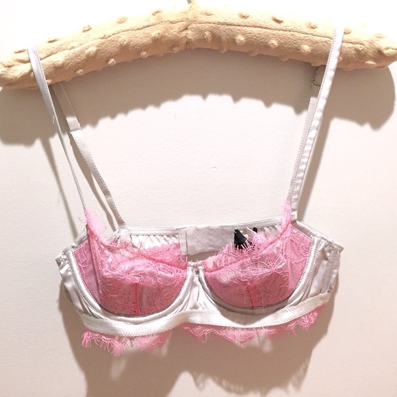 Asos 32B Lace Two Tone Half Cup Underwire Bra NWT - Picture 5 of 6